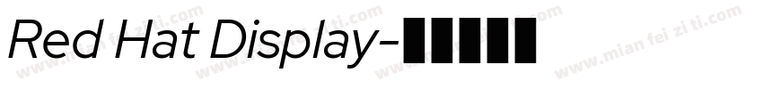 Red Hat Display字体转换